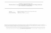 Safety Assessment of Helianthus annuus (Sunflower)-Derived ... · At the December 2015 meeting, the Panel was concerned about case reports of allergic reactions to oral, dermal, or