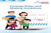 Postage Rates and Here is your guide to posting letters ... · Postage Rates and Mailing Guidelines V201801 Here is your guide to posting letters and small packets. Just follow our