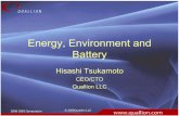 Energy, Environment and Battery - JST · 2008 GIES Symposium © 2008Quallion LLC Energy, Environment and Battery Hisashi Tsukamoto CEO/CTO Quallion LLC