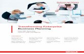 Transforming Enterprise Business Planning - .Transforming Enterprise Business Planning Plan with