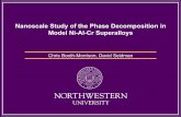 Nanoscale Study of the Phase Decomposition in Model Ni-Al-Cr …cecamp/spring07/Phase Decomposition in... · Ni-7.5 Al-8.5 Cr at.% on a partial Ni-Al-Cr ternary phase diagram at 600°C.