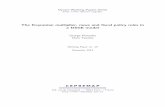 The Keynesian multiplier, news and scal policy rules in a ... · Keynesian multiplier or a fiscal rule seems to have received much attention, in DSGE models of the business cycle
