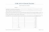 CSE 413 Final Exam - courses.cs.washington.edu · parentheses around the argument list, while array subscripts are indicated with brackets around each individual subscript. In some