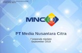 PT Media Nusantara Citra - mnc.co.id · •Dunia Terbalik and Cinta Yang Hilang Continue to go head to head for the #1 position •8 Out of the top 20 drama series are from MNCN Source: