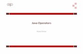 3 - Operator Java.ppt - neW Line · 9/3/2010 · The Unary Operators • The Bitwise Inversion Operator: ~ –converting all the 1 bits in a binary value to 0s and all the 0