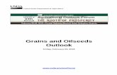 Grains and Oilseeds Outlook - USDA · 2/8/2018 · GRAINS AND OILSEEDS OUTLOOK FOR 2018. 1 Prepared by Members of the . Wheat, Feed Grains, Rice, and Oilseeds Interagency Commodity