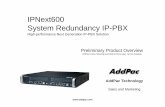 IPN t600IPNext600 System Redundancy IPSystem Redundancy … filePSU Module A PSU Module B for System. System Redundancy FeaturesSystem Redundancy Features IPNext600 Next Generation