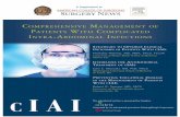 ANAGEMENT OF WITH COMPLICATED -A I · comprehensive management of patients with complicated intra-abdominal infections strategies to optimize clinical outcomes in patients with ciais