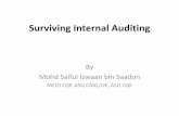 Surviving Internal Auditing - Pejabat Pendaftarregistrar.utm.my/kualalumpur/files/2016/12/Surviving-Internal-Auditing.pdf · Surviving Internal Auditing With the publication of ISO