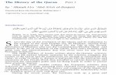 The History of the Qur'anbenjamin.lisan.free.fr/.../livres/History-of-Quran.pdfThe History of the Quran Part 1 by ‘Allamah Abu ‘Abd Allah al-Zanjani Translated from the Persian