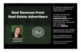 Real Estate Revenue - RAB.com | Radio Advertising Bureau Revenue From Real Estate.pdf · Type F5 to display full screen ... A25-54, Paragon Research, 2008 PW1. Slide 14 PW1 Paul Woodhull,
