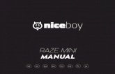 RAZE MINI MANUAL - niceboy.cz · LED dioda/Mikrofon 6. Slot pro MicroSD 7. USB port ... By shortly pressing the button 4 you will pause or resume playback (in Bluetooth, USB and MicroSD