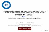 “Fundamentals of IP Networking 2017 Webinar …€œFundamentals of IP Networking 2017 Webinar Series” Advertised Presentation Scope Part 1- Introduction to IP Networking Standards