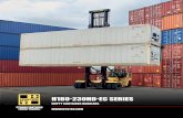 EMPTY CONTAINER HANDLERS  · Hyster® H180-230HD-ECD9 empty container handlers can handle up to 23,000lbs capacity, allowing the trucks to easily pick two full-size reefer units at