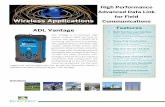High Performance Advanced Data Link for Field Wireless ... · ADL Vantage ADL Vantage is an advanced, high speed, wireless data link built to survive the rigors of GNSS/RTK surveying