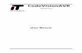 CodeVisionAVR User Manual - sigma-shop.com · Generator designed for the Atmel AVR family of microcontrollers. The program is designed to run under the Windows 98SE, Me, NT 4, 2000,