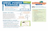 WinD PoweR CHALLENGE SHeeT STATION for gusty wind, low to the ground blades shaft BUILD • Look over all the materials before you begin. Could you build a wind turbine out of cardboard