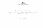 Records authority - Department of Immigration and Citizenship · The Department of Immigration and Citizenship (DIAC) and the National Archives of Australia have developed this Records