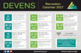 DEVENS Calendar 2017 Recreation - More Than A Home. A ... · 20 - 21 MAY MuckFest MS Willard Park and Trails Muckfest.com “The nation’s best mud and obstacle fun-run” 21 MAY