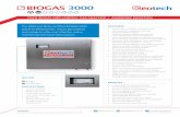 BIOGAS 3000 - Geotechnical Instruments (UK) Ltd ATEX and IECEx certified BIOGAS 3000 builds on field proven, robust gas analysis technology to offer cost effective online monitoring