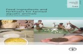 Feed ingredients and fertilizers for farmed aquatic … ingredients and fertilizers for farmed aquatic animals Sources and composition FOOD AND AGRICULTURE ORGANIZATION OF THE UNITED