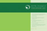 AUCIL Journal of International Law - African Union · AUCIL Journal of International Law, a journal of international law published by the African Union Commission on International