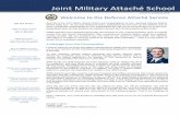 Joint Military Attaché School - dia.mil · 2 Joint Military Attaché School JMAS Mission To provide world-class training and performance support enabling people to excel in the Defense