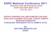 ESRC National Conference 2011 - masndar.files.wordpress.com fileDESIGN FOR INDONESIA'S NEW EARTHQUAKE MAP 2010 PENYEBABNYA : - Indonesia terletak di daerah bahaya gempa Berapa besar