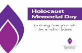 Holocaust Memorial Day - hmd.org.uk · Organise an activity - visit hmd.org.uk for ideas and guidance. Let us know about your activity - hmd.org.uk/letusknow Attend an activity -