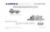MAINTENANCE INSTRUCTIONS FOR PUMP RANGE GS Frame 2 · GS HMD Specification The GSA and GSI pumps are foot mounted designs while the GSP and GS pumps are centreline mounted designs.