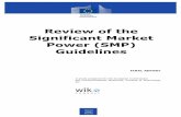 Review of the Significant Market Power (SMP) Guidelines · The SMP Guidelines1 are a vital tool in the application of ex ... Experimental studies suggest that ... of the Max Planck