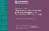 ParticiPant’s Guide Prevention, recognition, and ... · Clinical and Community Action to Address Postpartum Hemorrhage ParticiPant’s Guide Prevention, recognition, and Management
