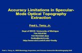 Accuracy Limitations in Specular- Mode Optical Topography ...web.eecs.umich.edu/~fredty/presentation/SPIE-Terry-2003-presentation.pdf · Fred L. Terry, Jr., SPIE Metrology, Inspection,