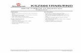 KSZ8061RNB/RND - 10BASE-T/100BASE-TX …ww1.microchip.com/downloads/en/DeviceDoc/00002197E.pdf10BASE-T/100BASE-TX Physical Layer Transceiver KSZ8061RNB/RND DS00002197E-page 2 2016-2018
