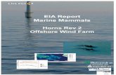 Horns Rev 2 Offshore Wind Farm. Marine Mammals Page 2 · Horns Rev 2 Offshore Wind Farm. Marine Mammals Page 6 Doc. No. 2667-03-001 rev4 TTS-zoner, inden for hvilke dyrene kan lide
