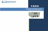 Digital Wattmeter Wattmeter Instruction Manual GLOBAL SPECIALTIES INSTRUMENTS 1523 2.6KW Autoscan True RMS Power Meter INSTRUCTION MANUAL TABEL OF CONTENTS SECTION DESCRIPTION PAGE
