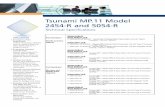 Tsunami MP.11 Model 2454-R and 5054-R Tsunami MP 11_1 Specs Data Sheet 0605.pdf · • 2454-SUR-SK Tsunami MP.11 Model 2454-R Subscriber Unit with Integrated 18-dBi Antenna – South