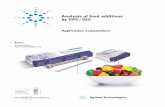 Analysis of food additives by GPC/SEC - Agilent of food additives by GPC/SEC Application compendium Author Graham Cleaver Agilent Technologies, Inc. 2 Contents Page ...