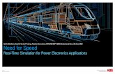 Erich Scheiben, Head of Control Testing, Traction Converters, … · Need for Speed Real-Time Simulation for Power Electronics Applications Erich Scheiben, Head of Control Testing,