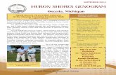 SEPTEMBER 2014 HURON SHORES GENOGRAM Newsletter-Sep2014.pdf · SEPTEMBER 2014 Huron Shores Genealogical Society 5 Superintendents of the Poor Part III: Poor Farm Cemetery By Alonzo