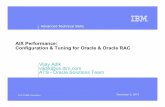 Vijay Adik vadik@us.ibm.com ATS -Oracle … Technical Skills © 2013 IBM Corporation December 5, 2013 AIX Performance: Configuration & Tuning for Oracle & Oracle RAC Vijay Adik vadik@us.ibm.com