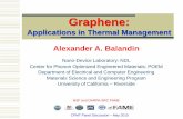 Graphene - ECTC · Graphene: Applications in Thermal Management Alexander A. Balandin Nano-Device Laboratory: NDL Center for Phonon Optimized Engineered Materials: POEM