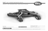 42 LAWN MOWER DECK SAFETY & OPERATING INSTRUCTIONS … · DR® 42" LAWN MOWER DECK SAFETY & OPERATING INSTRUCTIONS Serial No. Order No. DR Power Equipment Toll-free phone: ... A Serial