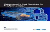 Cybersecurity Best Practices for Modern Vehicles - NHTSA · best practices for modern vehicles. ... Design ... Cybersecurity Best Practices for Modern Vehicles 1. Purpose of This