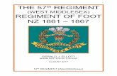 THE 57th REGIMENT - ellott-postalhistorian.comellott-postalhistorian.com/articles/57th-Regiment.pdf · George Grey, who had succeeded Governor Gore Browne in September 1861, turned