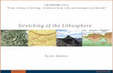 Stretching of the Lithosphere - GeoPRISMS | …geoprisms.org/wpdemo/wp-content/uploads/2015/09/Geo...First models Two classical rifting models Pure shear model Pure shear (McKenzie