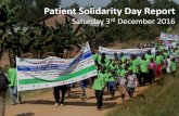 Patient Solidarity Day Report - IAPO · 500 leaflets, garnering the support of their hospital’s head of oncology who has committed to backing PSD in 2017. ... Hemofilia XXI Asociación
