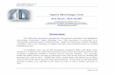 Open Meetings Law - Office of the Governor of Louisianagov.louisiana.gov/assets/.../Meeting-9-28-16/Open-Meetings-Law-FAQ-DAR.pdf · The Open Meetings Law is meant to ensure that