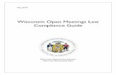 Wisconsin Open Meetings Law Compliance Guide Meetings Compliance...Message from the Office of Open Government . It is imperative that we recognize that transparency is the cornerstone