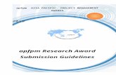 These guidelines are in three parts: - apfpm.org apfpm_Research_Awards_Subm…  · Web viewThe 100 word summary may be used in the audio-visual presentation at the apfpm awards ceremony